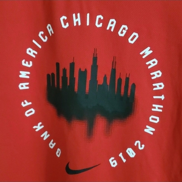 Chicago Nike dri-fit top women's size small s red white black short sleeve tee - Picture 3 of 8